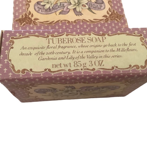 Vintage Y2K Crabtree Evelyn TUBEROSE soap bar 3x3 fl oz each Made In Paris - Picture 3 of 4